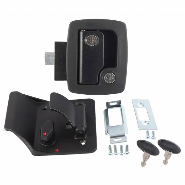 013520 Bauer Black RV Trailer Side Entry Door Lock