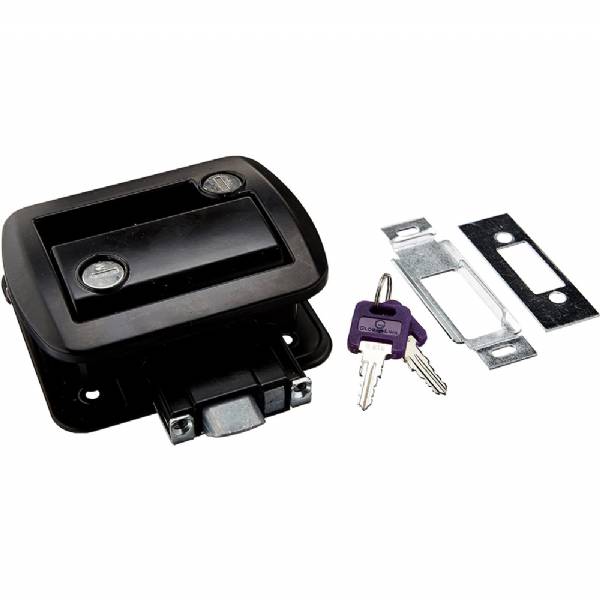 013570 Global FIC Black RV Trailer Side Entry Door Lock