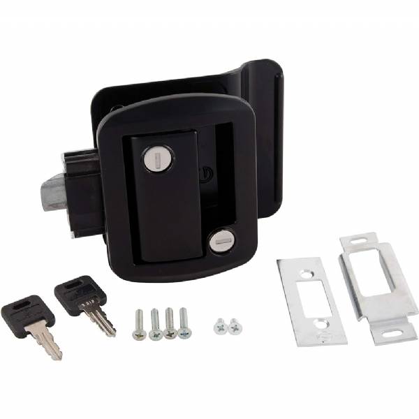 013570 Global FIC Black RV Trailer Side Entry Door Lock #3