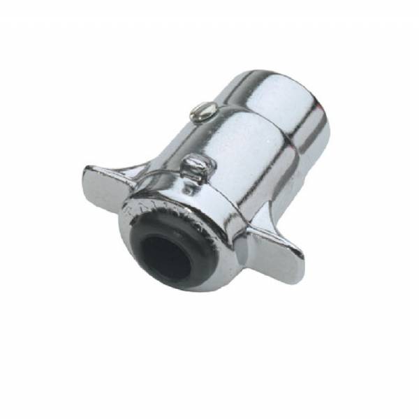 11-409P 4-Way Chrome Plated Trailer Connector Plug #2