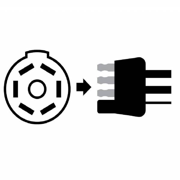 12-716 7-Way Flat Pin to 4-Flat Adapter #3