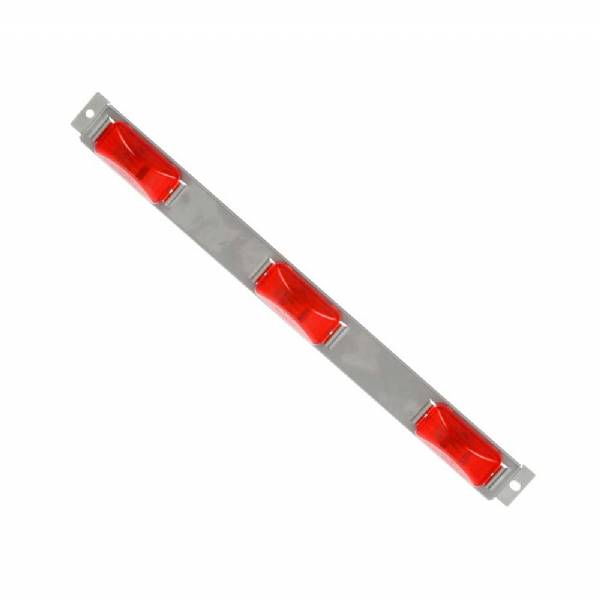 15741R Red Identification Light Bar with Stainless Steel Base