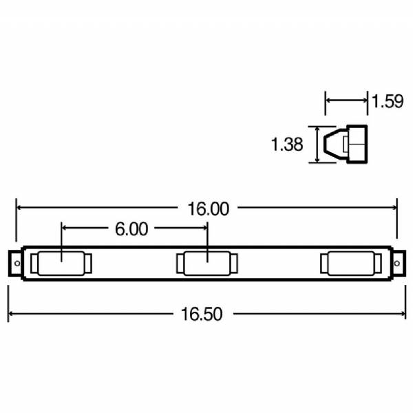 15741R Red Identification Light Bar #4