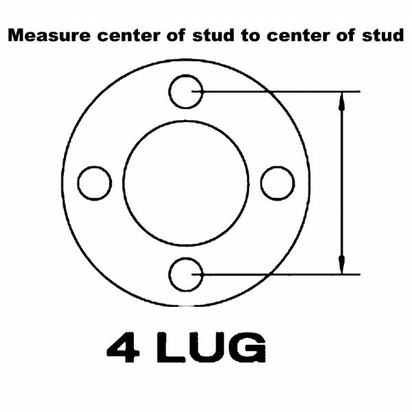 17-100 2000lb 4 on 4" Bolt Pattern Pre-Greased Idler Hub Kit with 1-1/16" Bearing Set #6