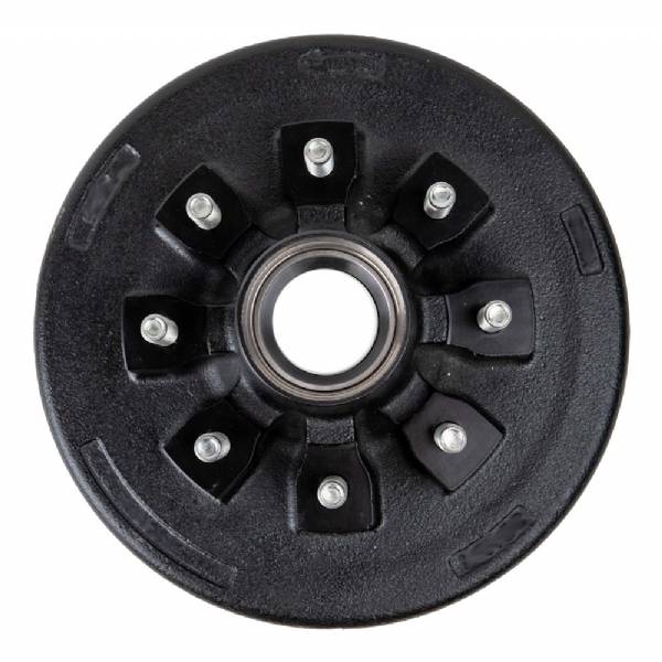 19-135 7000lb 8 on 6-1/2" Bolt Pattern 12" Complete Pre-Greased Drum Kit with 9/16" Lug Studs #2