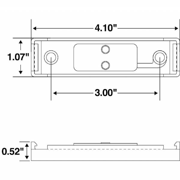 19726 Black plastic light mount bracket for model 19 series lights #3