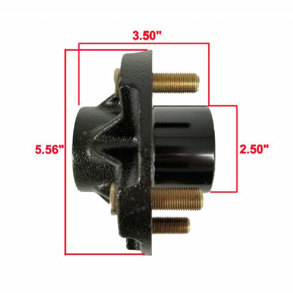 2-150A-04-0300 2200lb SHORTY 5 on 4-1/2" Bolt Pattern Hub Kit with 1-1/16" Bearing Set #4