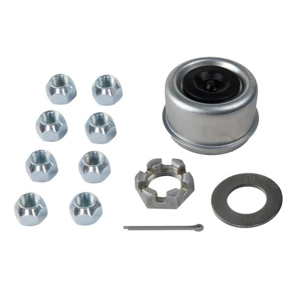 2024013260 7000lb 8 on 6-1/2" Bolt Pattern 12" Pre-Greased Brake Drum Kit with 1/2" Lug Studs #3