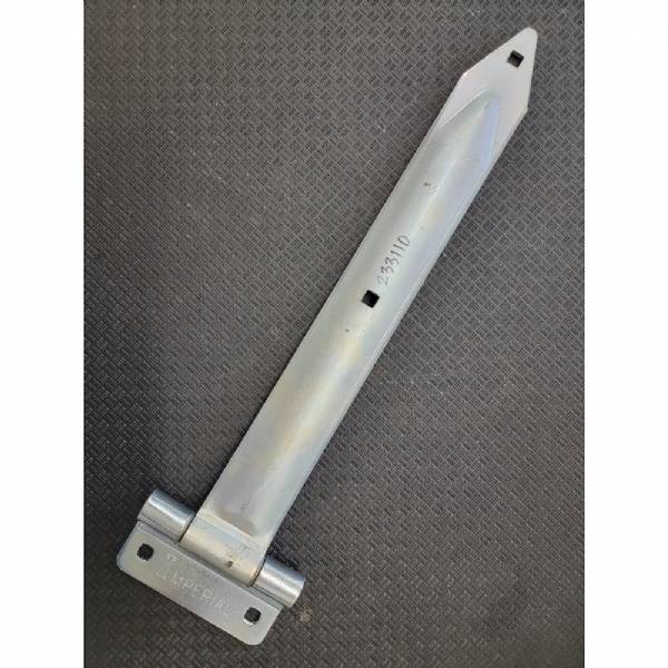 233110 16" Bolt-on Zinc-Plated Steel Strap Hinge