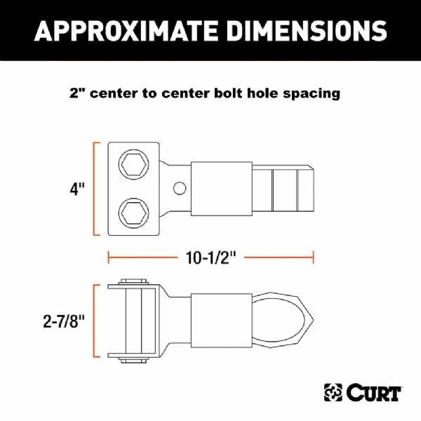 25329 2-5/16" Ball 12.5K Channel Mount Sleeve Lock Adjustable Coupler #5