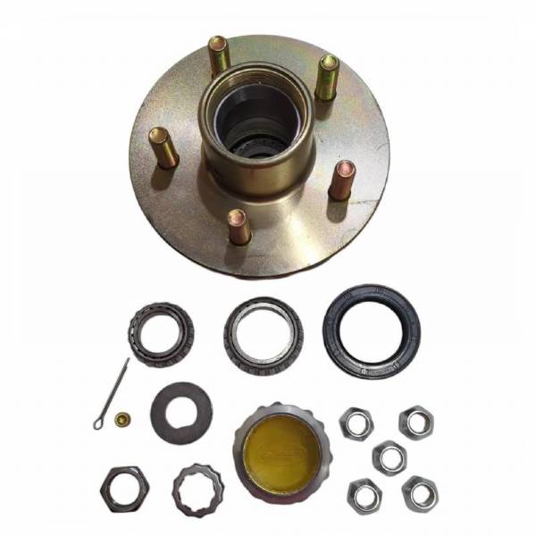 300-029534 3700lb 5 on 4-1/2" Bolt Pattern Oil Bath Idler Hub Kit with 1-1/16" and 1-3/8" Bearing Set