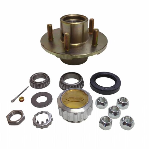 300-029534 3700lb 5 on 4-1/2" Bolt Pattern Oil Bath Idler Hub Kit with 1-1/16" and 1-3/8" Bearing Set #2