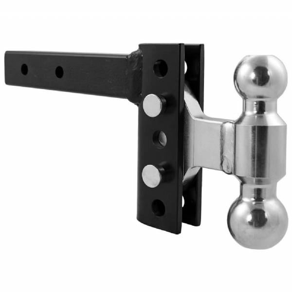 3294 14K Rated 2" Shank 4" Drop EZ Hitch Adjustable Ball Mount with 2" and 2-5/16" Combo Balls