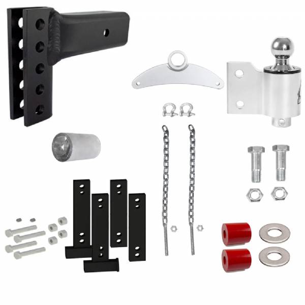 3394-3-78 3" Shank 4" Drop 2-5/16" Ball 16K Tall Frame No-Sway Weight Distribution Hitch Kit #6