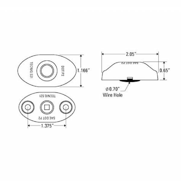 3504210 Amber LED Marker Light #5