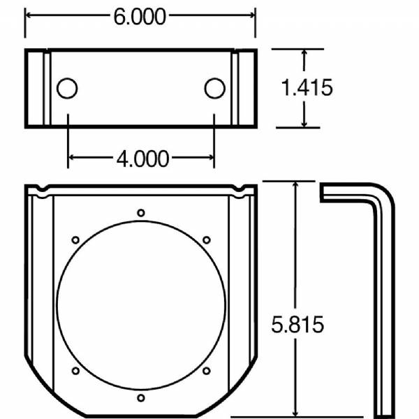 40720 Steel Light Bracket for 4" Lights #3