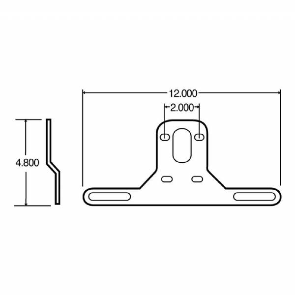 42722 Universal Steel License Plate Bracket #3