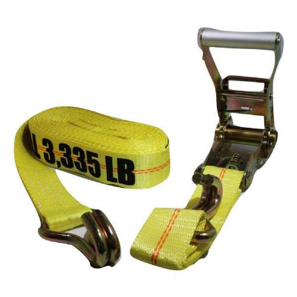 45982-42 2" x 27' Yellow Wire Hook Ratchet Strap