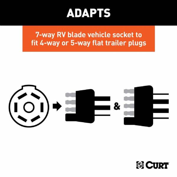 57004 7-Way Flat to 5-Way Led Lamp-Out Bypass Adapter #5