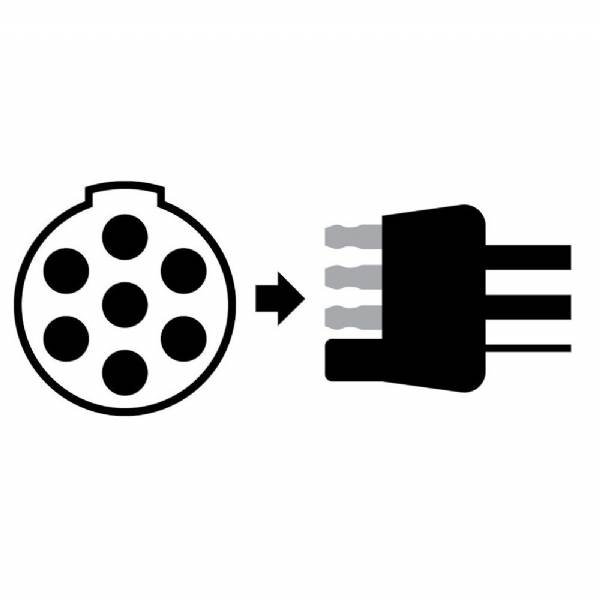 57040 7-Way Pole Pin to 4-Flat Adapter #3