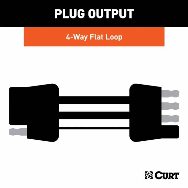 58380 4-Flat 12" Extension Loop #3