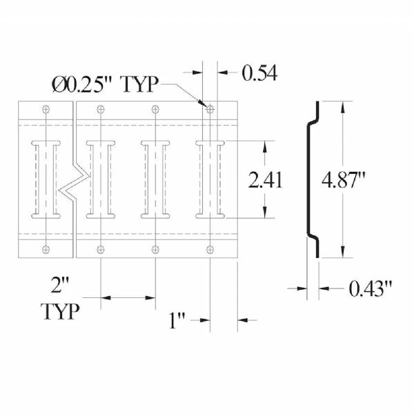 5GETRACK 5' Horizontal Zinc Coated E-Track #4