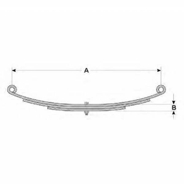 72-09 3 Leaf Double Eye Leaf Spring #2