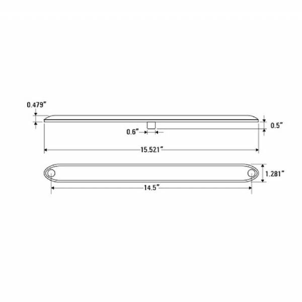 865150 Slim Line Clear Lens LED Auxiliary Light #2