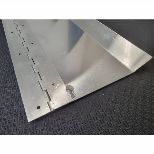 999890 90" Smooth Aluminum Transition Gap Filler with Hinge #3