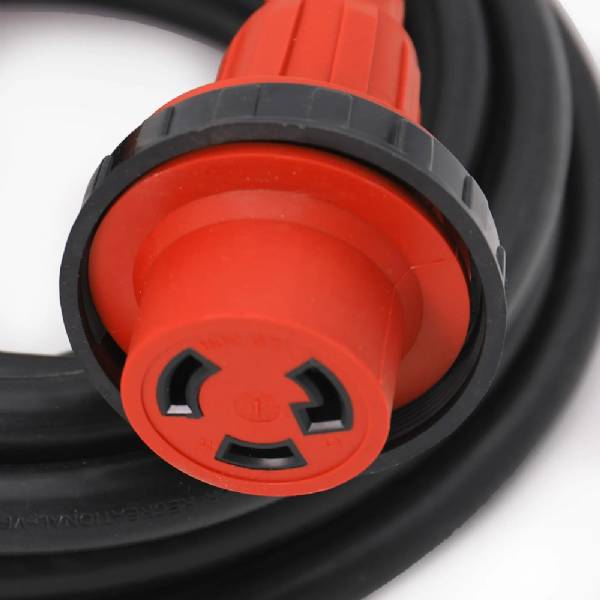 A103025ED 25ft 30Amp to 30Amp Detachable Power Cord Extension with Locking Ring #2