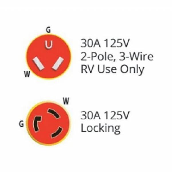 A10-3025ED 25-ft 30-Amp to 30-Amp Detachable Power Cord Extension with Locking Ring #5