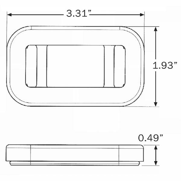 A91GB Flush Mount Grommet for Mini Sealed Lights #2