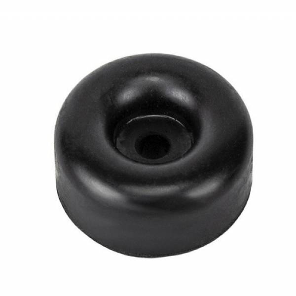 B1001 2-1/2"-OD x 1" Tall Black Round Rubber Door Bumper #2