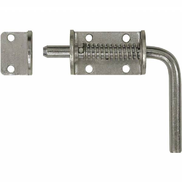 B2595LKB 1/2" Zinc Plated Spring Latch Assembly with Keeper