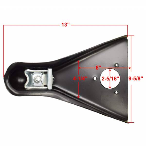 CA-5100-B 2" Ball Weld-on Stamped A-Frame Coupler #2