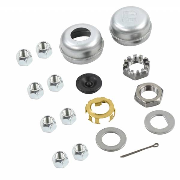 K08-219-1G 7000lb 8 on 6-1/2" Bolt Pattern 12" Complete Pre-Greased Brake Drum Kit with 1/2" Lug Studs #5