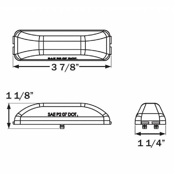 MCL65AB Amber LED Marker Light #3