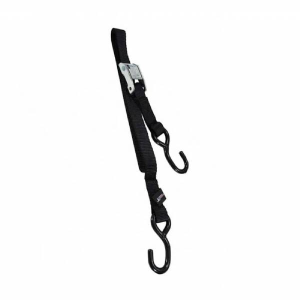 PP258BK 1" x 6' Black Cam Buckle Cinch Strap