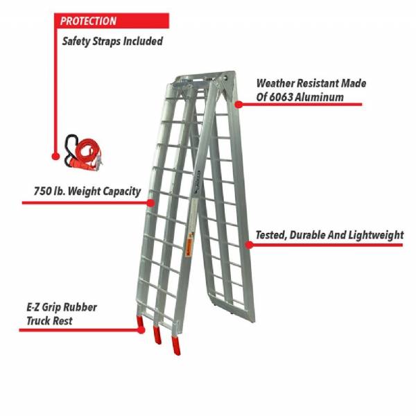 PP2755 Arched Aluminum Folding Ramp #5