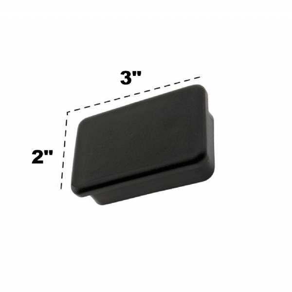 PlasticPlug 2" x 3" Rectangle Plastic Tube Cap