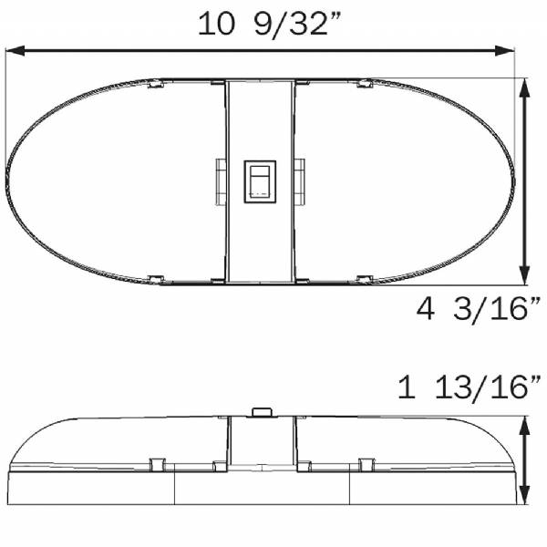 RVILL34 Double LED dome Light #2