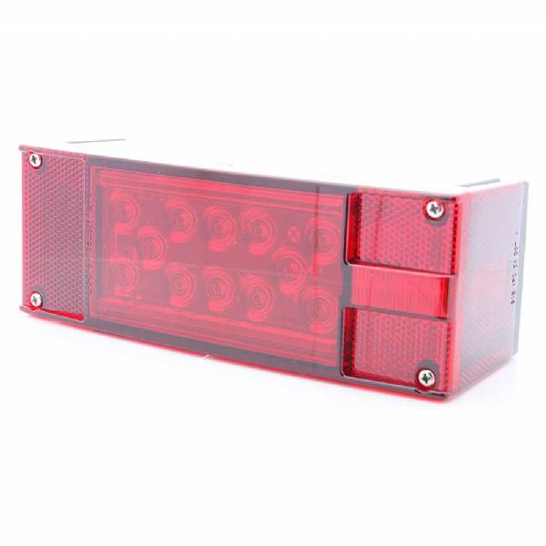 STL16RB Right Hand Rectangular Waterproof Red LED Stop/Turn/Tail Light Combo Over 80"