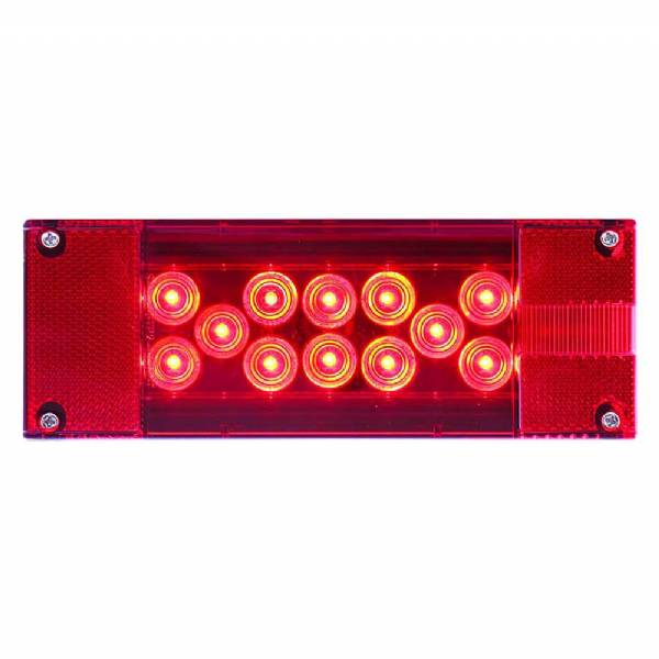 STL16RB Right Hand Rectangular Waterproof Red LED Stop/Turn/Tail Light Combo Over 80" #2