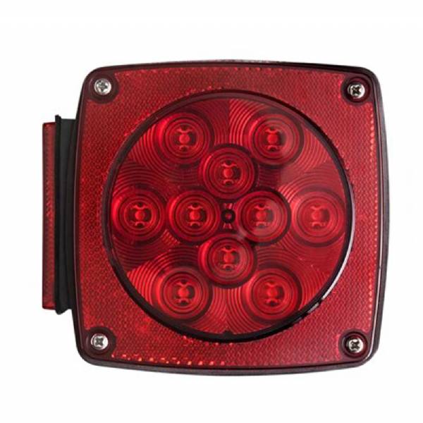 STL9RB Left Hand LED Stud Mount Stop/Tail/Turn Light W/License Light Under 80"