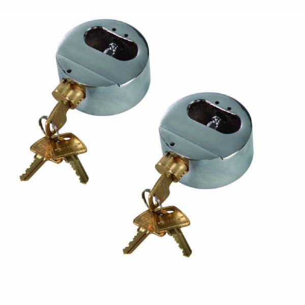 THP2XL 2 Pack Keyed Alike Hockey Puck Style Lock #2