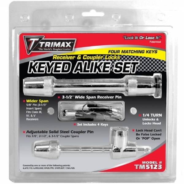 TM5123 Keyed Alike Hitch and Coupler Lock Set #5