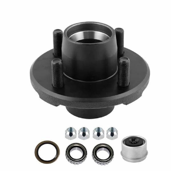 TR4100 2000lb Complete 4 Lug Hub Kit with 1-1/6" Bearing Set