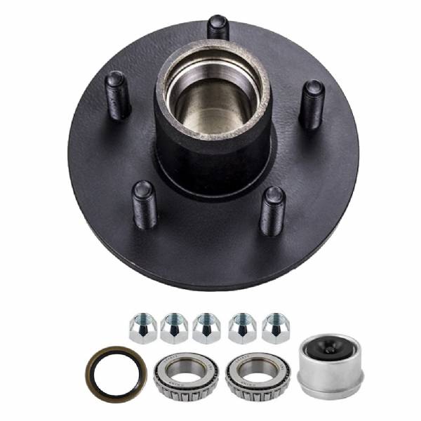 TR4104 2200lb Complete 5 Lug Hub Kit with 1" Bearings