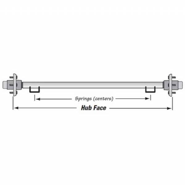 TS2000SB 2000LB Straight Single Axle Package with Brakes #3