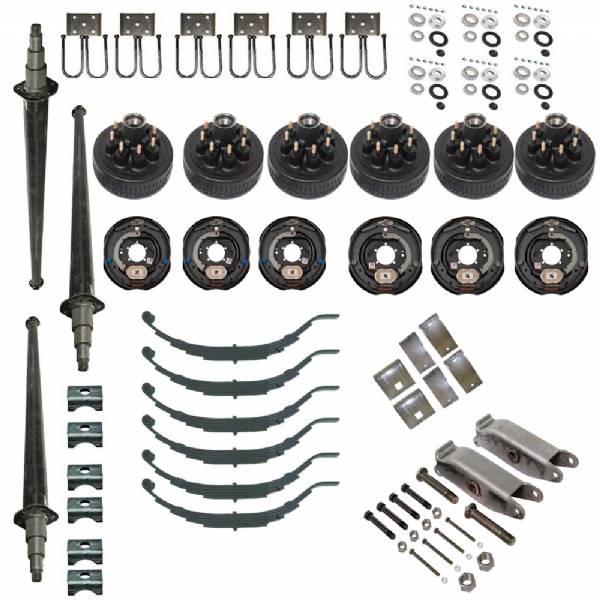 TS7000TRI-S 7000LB Straight Triple Axle Package with Brakes